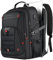 Z-MGKISS Men's Extra Large 55L Anti-Theft Backpack, TSA-Approved for 18.4-19 Gaming Laptops, Gym Work Travel for Business College Daypack (Black)