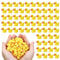 120 Stück Mini Enten, Mini Harz Enten Mini Resin Duck Miniatur Figuren Kleine Enten für DIY Potting Aquarium Garten Micro Landschaft Puppenhäuser Heimdekora (Gelb)