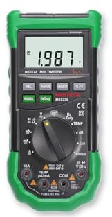 Mastech MS8217 MS8229 Digital Multimeter Meter AC/DC Voltage AC/DC Current Resistance Capacitance Tester with Temperature Measurement(MS8229)