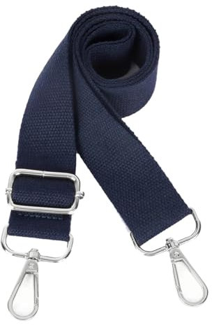 mkemka 1Pcs Wide Shoulder Strap Handbag - Polyester Crossbody Adjustable Replacement Strap for Crossbody, Gym & Tote Bags (Navy Blue)