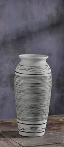 Dekorative Vase aus Porzellan, Blumenständer für den Innenbereich, Keramikvase, Zuhause, Wohnzimmer, dekorativer Boden-Pflanzgefäß, dekorativ, getrocknetes Blumenarrangement, Boden-A: Höhe 26 cm