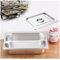 NJDQFA Rechteckig Buffet Speisenwärmer,Thermobehälter Für Speiseeis,Edelstahl Meal Prep Boxen Gastronormbehälter,1/2（32.5 * 26.5）,6.5cm0.8side