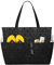JBYJBX Strandtasche mit Gothic-Tapete, Totenkopf-Druck, große Kapazität, Strand-Reisetasche, wasserdicht, sanddicht und leicht, Schwarz, Einheitsgröße, Schwarz, Einheitsgröße