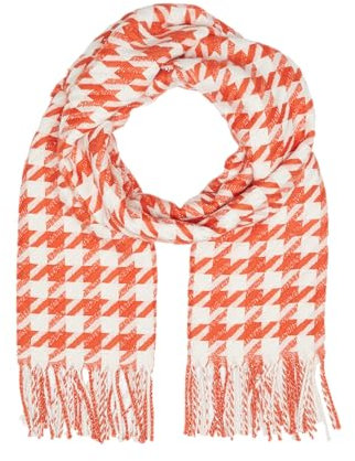 s.Oliver Schal mit Hahnentritt-Muster und Fransen