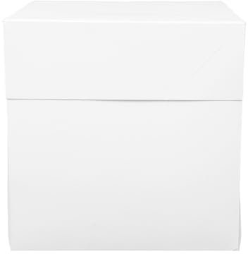 Ciieeo Runde Weiße Papier Tortenbox 12 Zoll mit Tortenbrett für Kuchen