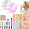 FFTANXS Nano tape,Nastro Biadesivo,Nano tape bubble adatto a ragazze ragazzo(Trasparente&Viola)
