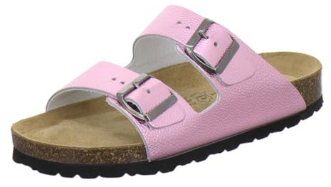 AFS-Schuhe 2100, pantofole da donna alla moda, in vera pelle di alta qualità, Made in Germany, Vernice rosa, 38 EU