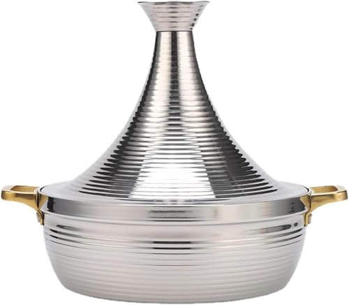 MNBVH Moroccan Tagine Cooking Pot Tajine Cookware With Cone-Shaped Closed Lid Stew Casserole Slow Cooker For Induction Cooktop Gas Stove(Size:32cm,Color:B)