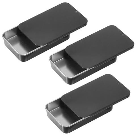 3 scatole per filo interdentale, piccole bottiglie di metallo, portatili, da viaggio, per alberghi