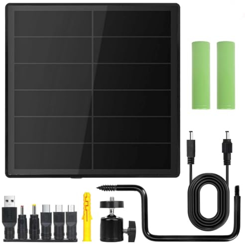 Mini panneau solaire D5 3 en 1, contrôleur intégré, 5 200 mAh, batterie 2 Lits, sortie Dc5521, 5 V, chargeur solaire, étanche, IP67, pour matériel agricole extérieur