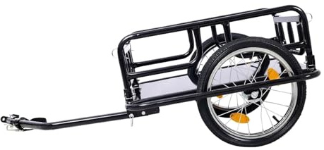 2-in-1 Fahrrad-Lastenanhänger mit Abschlepphaken und abnehmbarem Lenker für einfachen Transport und Lagerung