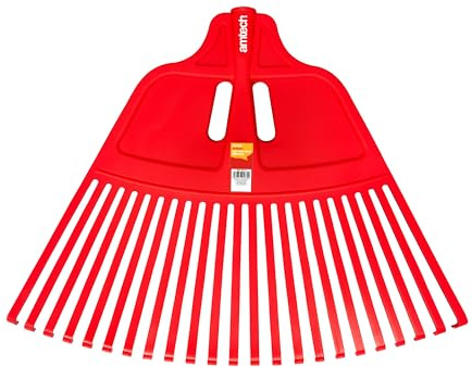 Amtech – 680mm Plastic Leaf Rake Head, Lightweight and Durable Replacement Garden Rake Head for Leaves, Grass, and Garden Debris