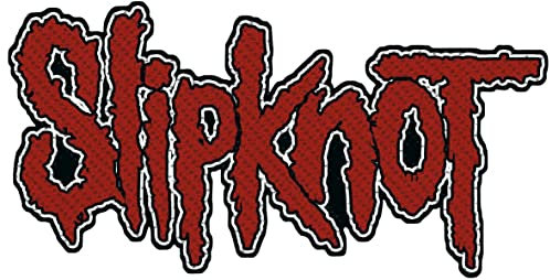 Slipknot Logo Unisex Patch rot/schwarz 100% Polyester Undefiniert Band-Merch, Bands