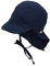 Sterntaler Schirmmütze Nacken - Unisex Baby- und Kinder Mütze mit Nackenschutz und einsteckbaren Ohrenklappen - UV-Schutz 50+ Sommermütze zum Binden - Popeline (Bio) Kopfbedeckung - marine, Größe 53