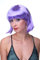 WIG ME UP - PW0114-P08 Sexy Party Perücke Bob Disco Kurz & Frech Go-Go Party Burlesque Violett