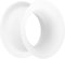 Piersando Flesh Tunnel Ohr Plug Piercing Ohrpiercing Double Flared Flexibel Silikon Dünner Rand 18mm Weiß