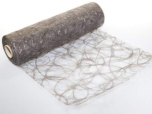 Sizoweb Tischläufer in unterschiedlichen Farben, 30 cm breit, 5 oder 20 m lang 20 m taupe 9150