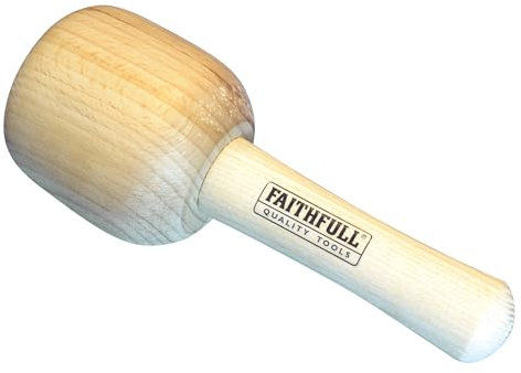Faithfull FAICM90HD - Mazo de madera de haya, 90 mm, 440 g