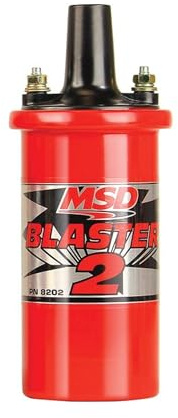 MSD 8202 Ignition Canister Coil Blaster 2 Series High Performance, Red, 6-series ignition