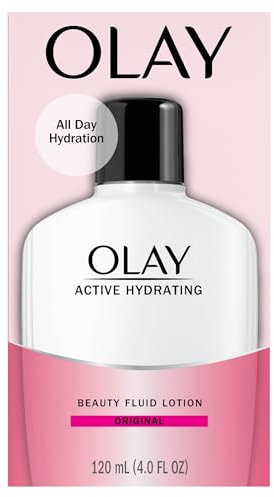 Olay Active Hydrating Beauty Fluid, Original Facial Moisturizer, Regular, 4 Ounce (Pack of 2) by P & G