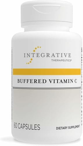 Integrative Therapeutics Buffered Vitamin C 1,000 mg - Easy, Daily Immune Support with Magnesium & Calcium* - Antioxidant Support for Healthy Skin & Connective Tissues* - 60 Vegan Capsules, 1
