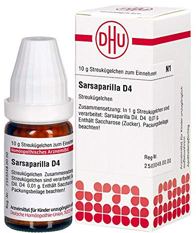 DHU Sarsaparilla D4 Streukügelchen, 10 g Globuli