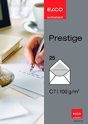 Elco 79307.12 Briefumschläge SK Briefhülle C7 gummiert weiß