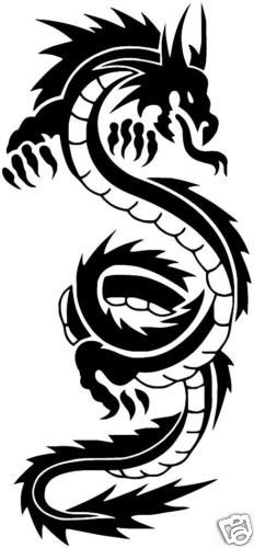 Tribal Drachen Aufkleber für Auto, Fenster, LKW (groß)