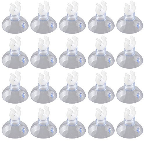 HALJIA Lot de 20 ventouses 10 mm pour Aquarium