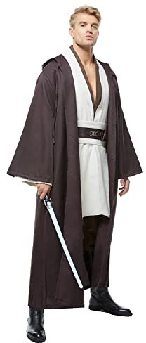 Bilicos Kenobi Obi Wan Tunic Outfit Cosplay Kostüm Herren 4XL