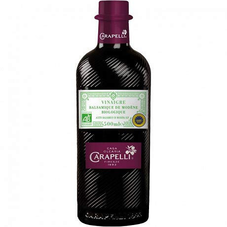 CARAPELLI - Vinaigre Balsamique Modene Bio 50Cl - Lot De 3 - livraison offerte