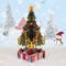 Pop-Up Karte Weihnachten - 3D Weihnachtskarte mit Geschenke und Weihnachtsbaum, für Kinder, Frauen und Männer - Handgemachte Popup Weihnachtsgrußkarte für Freundin, Mutter oder Oma
