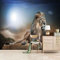 QMWZZV Papier Peint Panoramique 3D Photo Murales Lion Animal Peinture Murale Auto-adhésif Toile Geant Poster 250x175 cm Pour Salon Chambre Ados Chambre de Bébé Décoration Murale