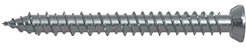 Vite in acciaio per muro, testa svasata piana con impronta TORX FFS 7,5 x 122 TX30 - Confezione da 100 [ferramenta.pro]