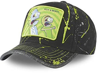 Tracker Kappe Herren Rick And Morty, Cap Herren, Straße, Atmungsaktiv, Schwarz, Einheitsgröße