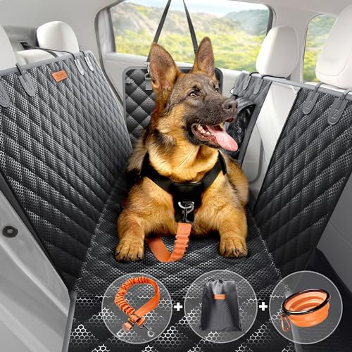 PetKing Premium Hundedecke Auto Rückbank Hund Auto Hundedecke Rücksitz Rückbank Wasserdicht Autodecke Hund Rücksitz Autoschondecke Rücksitzschoner Hund Rückbankschoner Autoschutzdecke Rücksitz