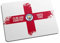 Personalisierte Club und Land England Flagge Mauspad für Manchester City FC Fans, ideal für Citizens Fußball-Fans, Stoff oben, rutschfest Mauspad 5mm dick