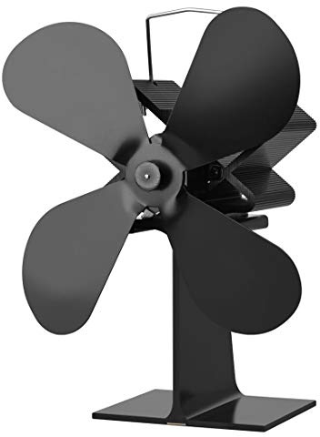 Ventilateur de cheminée alimenté par la Chaleur pour Ventilateur de brûleur à bûches Brûleur à bûches/brûleur à Charbon/poêles à Bois, Combustible Solide, Ventilateur de cuisinière à gaz, ventilateu