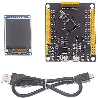 DONGKER STM32F103RCT6 Development Board, Embedded System Board, Mikrocontroller STM32 Entwicklungsboard mit 1,8 Zoll TFT LCD Display Bildschirm und USB Kable