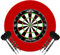 KOTO - King Pro Surround Dartset Rot, 3 Barrels, 2 Sets Flights, 2 Sets Shafts (Short & medium), Dartwallet, Dart Auffamgring Pfeile & Wände