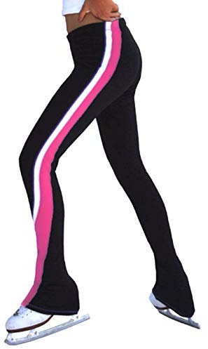 NISMIA Frauen Eiskunstlauf Crystal Damen Thermo Strumpfhose Leggings, Polar Fleece Warme Erwachsene Schlittschuhhose, Trainingshose zum Eislaufen (Color : C, Size : 120cm)