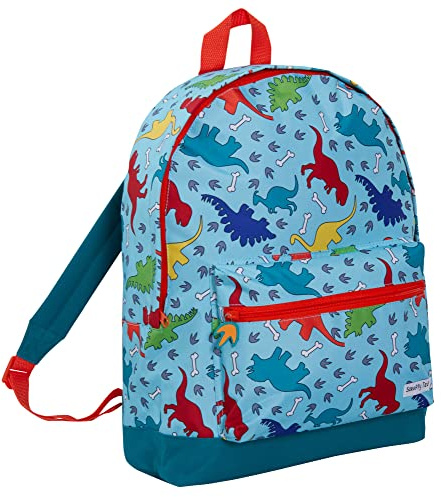 ScruffyTed Dinosaur Backpack Girls Boys Dino Rucksack For Kids Large Capacity Travel Satchel with Padded Tablet Compartment Nursery School Bag