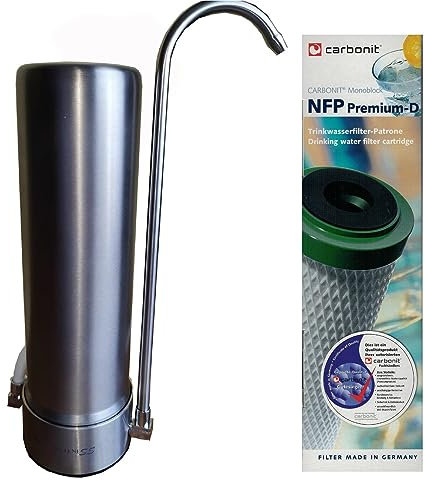 Edelstahlfilter mit Carbonit NFP Premium D Wasserfilter besserer Durchfluss