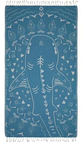 Kikoya Türkisches Strandtuch – sandfrei, 91,4 x 180 cm, übergroß, schnell trocknend, für Strand, Picknick, Pool, Wandteppich, Decke oder Bad – leichter Reisesarong-Schal, 100 % türkische Baumwolle