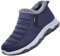 AZMAHT Scarpe Uomo Pianta Larga Sneaker Infilare Uomo Stivali Donna Invernali Scarpe Stivaletti da Neve con Imbottitura Calda Stivali alla Caviglia Caldi Boots Scarpe,Men's Blue,43/265mm