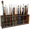 demaxiyad Pinselhalter Malen, Make Up Pinselhalter Pinsel Halter Ständer 67-Loch Pinselhalter Hölzerner Malstifthalter-Ständer Schreibtischständer-Organizer, Wandhalterung, Multifunktionaler