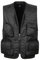 Ärmellose Sommerjacke für Herren, mit vielen Taschen, atmungsaktiv, für Fotografen, weite Weste, Schwarz , XXXXL