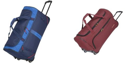 travelite 2-Rad Trolley Größe L, Gepäck Serie Basics Active & 2-Rad Trolley Reisetasche Größe L, Gepäck Serie Basics Fresh: Weichgepäck Reisetasche mit Rollen im sportlichen Design, 71 cm, 89 Liter