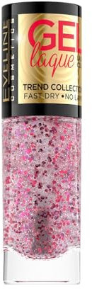 Eveline Cosmetics Gel Laque Schnell Trocknender Gel Nagellack - Lang anhaltend, Kein UV/LED-Lampe Erforderlich, Einfache Anwendung, Lebendige Farben