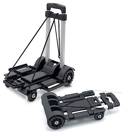 BESTYASH Ergonomisches Design Zusammenklappbarer Trolley-Wagen Handwagen Für Drinnen Und Draußen
